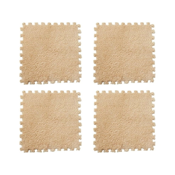 MERILER Plush Splicing Carpet for Bedroom - Thickened Foam Pad for Bedside - Soft Crawling Mats for Home Use - Ideal Floor Mat for Comfort and Style