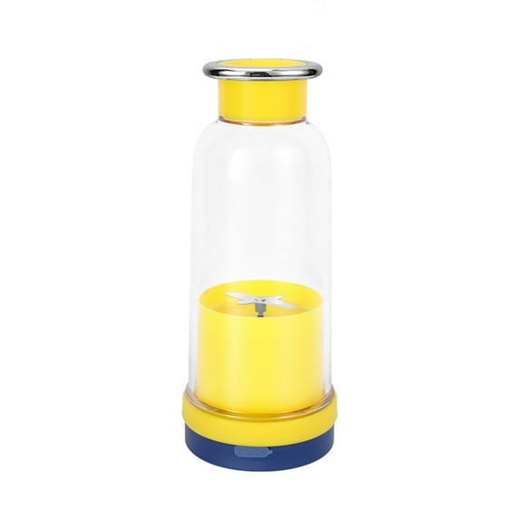 MERILER Portable Blenders, Personal Blenders for Shakes and Fruit Juicer, USB Rechargeable with 4 Blades, Handheld Blenders for Sports Travel and Outdoors (1 Pack)