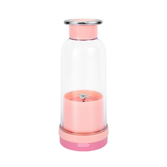 MERILER Portable Blenders, Personal Blenders for Shakes and Fruit Juicer, USB Rechargeable with 4 Blades, Handheld Blenders for Sports Travel and Outdoors (1 Pack)