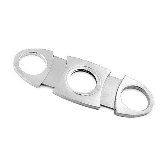MERILER Premium Stainless Steel Double Open Blade Cutter, Multi-Scenario Use with Non-Slip Handle, Value for Money for Cigar Enthusiasts