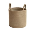 thumbnail image 1 of MERILER Rope Hand-Woven Storage Basket - Multifunctional Brown Cotton Rope Basket for Clothes, Toys, and Sundries (1x Storage Basket), 1 of 7