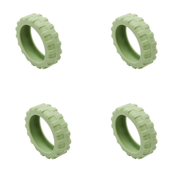 MERILER Silica Gel Suitcase Wheel Protectors: Universal, Durable, and Noise-Reducing Covers for Enhanced Travel Convenience