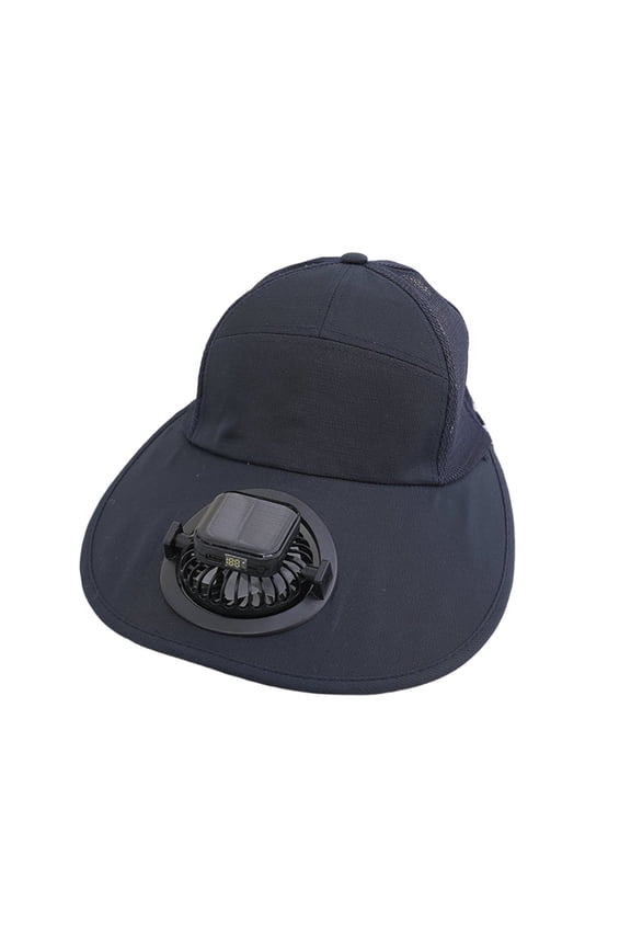 Solar Fan Hat for Outdoor Activities, Lightweight Rechargeable Sun Hat with Strong Wind Blower, Fast-Drying Sports Cap for Cooling and Comfort in Hot Weather