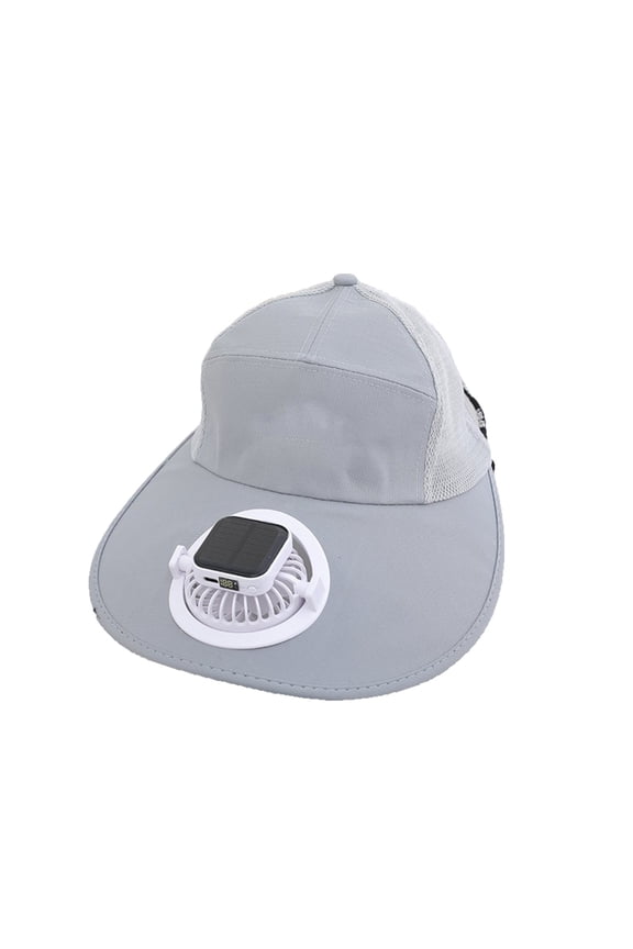 Solar Fan Hat for Outdoor Activities, Lightweight Rechargeable Sun Hat with Strong Wind Blower, Fast-Drying Sports Cap for Cooling and Comfort in Hot Weather
