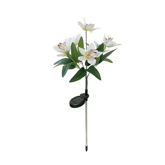 MERILER Solar Flower Lights Outdoor - Garden Decorative LED Stake Lights with Auto On/Off, Waterproof and Weather-Resistant Up to 8 Hours