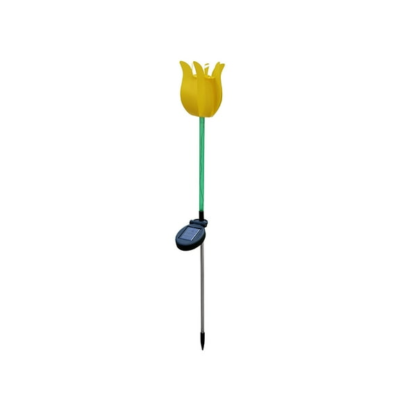 MERILER Solar Garden Decorative Lights with Simulated Tulips Windmill, Outdoor Solar Ground Lights That Dance with the Wind