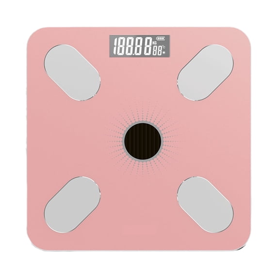 MERILER Solar Powered Digital Bathroom Scale - Body Weight and Composition Monitor with App, No Battery Replacement (1x Solar Weight Scale, 1x USB Cable, 1x User Manual)