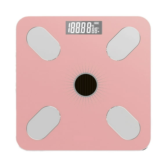 MERILER Solar Powered Digital Bathroom Scale - Body Weight and Composition Monitor with App, No Battery Replacement (1x Solar Weight Scale, 1x USB Cable, 1x User Manual)