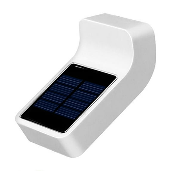 MERILER Solar Wall Light Outdoor - Up/Down Illumination, IP65 Waterproof Modern Decor for Home, Garden, Porch (White Light)