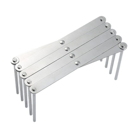 MERILER Stainless Steel Telescopic Rack - Folding Kitchen Dish Rack | Multi Purpose Pot Lid Organizer and Steam Rack | Expandable and Portable Kitchen Shelf