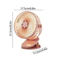 thumbnail image 1 of MERILER Super Strong Wind Power Five-Speed Adjustable Clip-On Desktop Hanging Electric Fan with Night Light (White), 1 of 7