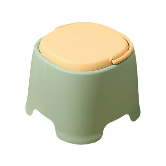 MERILER Thickened Plastic Mini Stool for Home - Versatile, Lightweight & Easy-to-Clean with Comfortable Seating