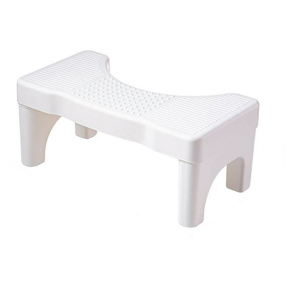 MERILER Thickened Plastic Toilet Stool: Stable, Easy to Clean, Multifunctional Footstool for Bathroom Use