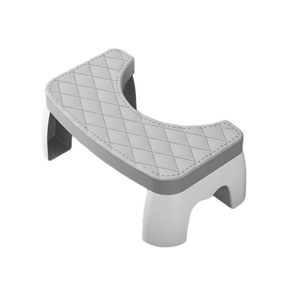 MERILER Toilet Stool for Squatting: 6.29 Ergonomic Design, Non-Slip, Stackable, and Multifunctional Step Stool for Complete Bathroom Solutions
