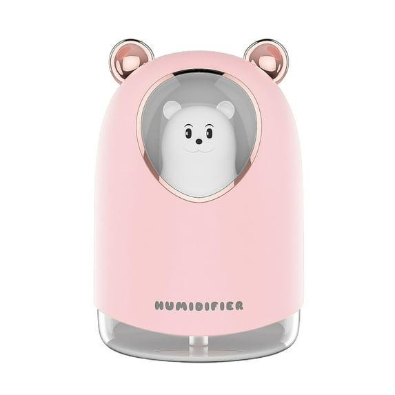MERILER USB Mini Humidifier with 7-Color Night Light, Ultrasonic Cool Mist for Home, Office, and Car Use