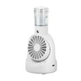 thumbnail image 1 of MERILER USB Rechargeable Portable Handheld Spray Fan with Atomization Function - Quiet Motor, Big Wind, Hanging Type - Ideal for Computer, Mobile, and Desktop Use, 1 of 7