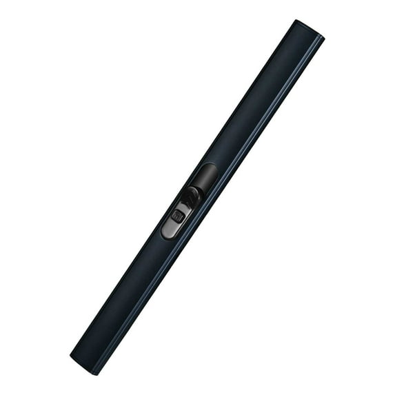 MERILER USB Rechargeable Windproof Flameless Lighter with Safety Button for Home and Kitchen
