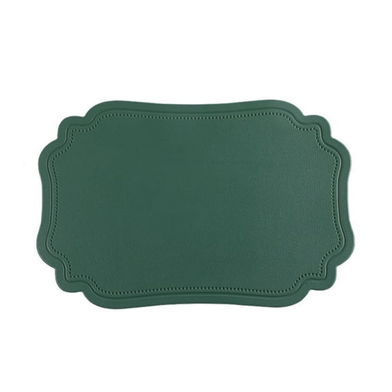 MERILER Vintage PVC Placemats with Scandinavian Design - Heat Insulation, Oil-proof Table Mats for Elegant Dining Experience