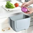 thumbnail image 1 of MERILER Wall-Mounted Kitchen Waste Bin for Cabinet Door - Foldable Hanging Trash Bin, Plastic, Space-Saving Easy-Install for Kitchen Sorting & Recycling, 1 of 6
