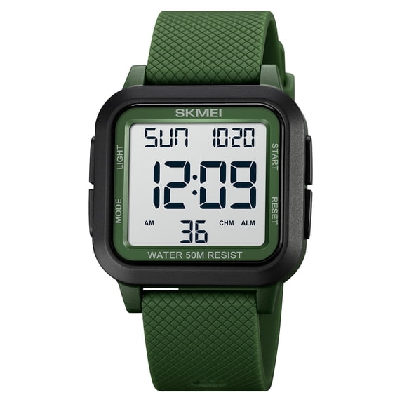 MERILER Waterproof Digital Wrist Watch with Steel Bracelet – High‑Definition Luminous Display, Backlight Function, Daily Wear Timepiece for Men & Women
