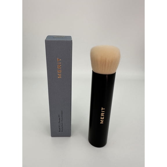 MERIT Brush No. 1 Blending Brush Vegan Complexion Buffing Brush