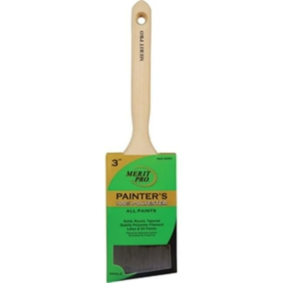 MERIT PRO 00351 3" Painter's Professional Angle Sash Brush