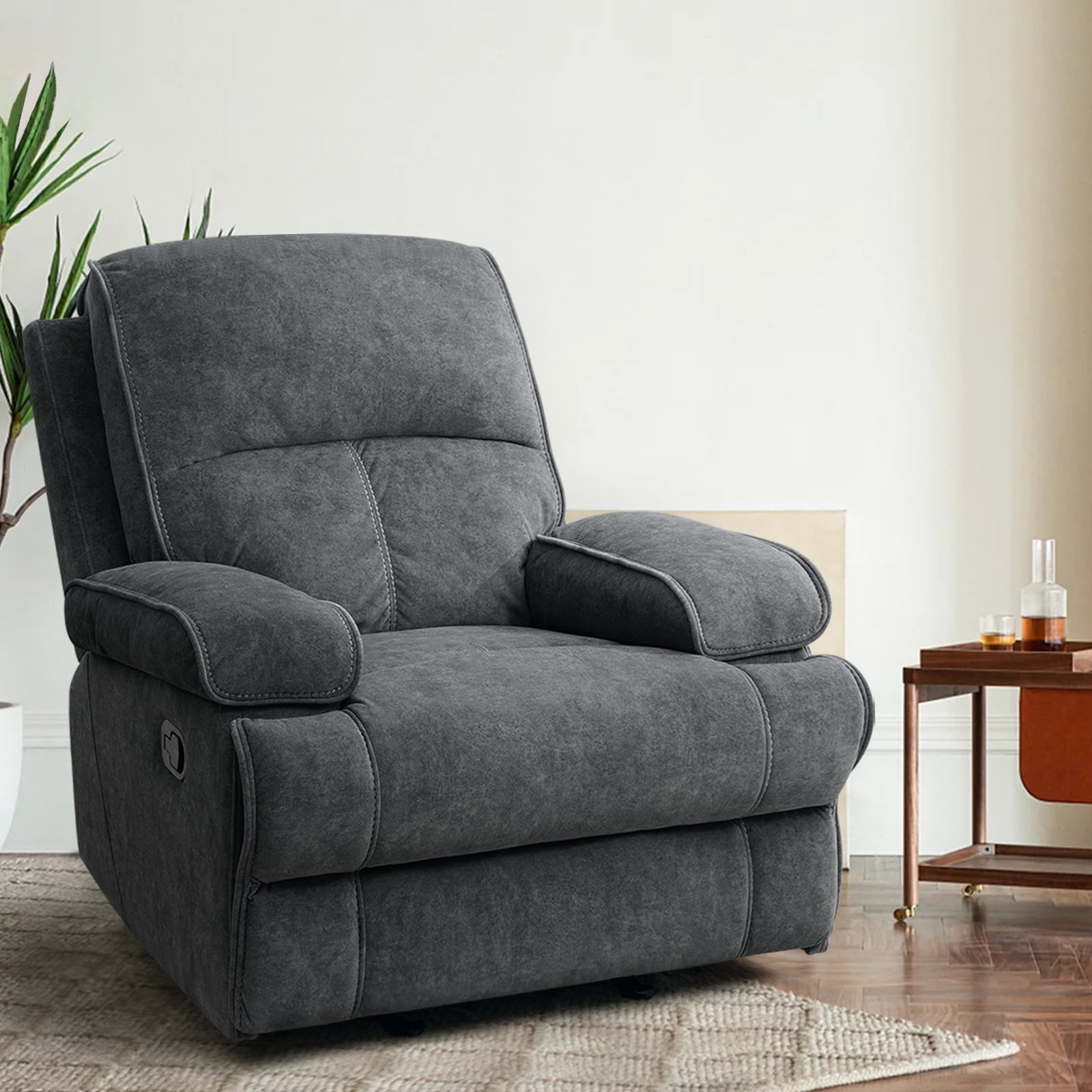 MERITLIFE Large Rocker Recliner Chair for Adults Comfy Seat,Overstuffed