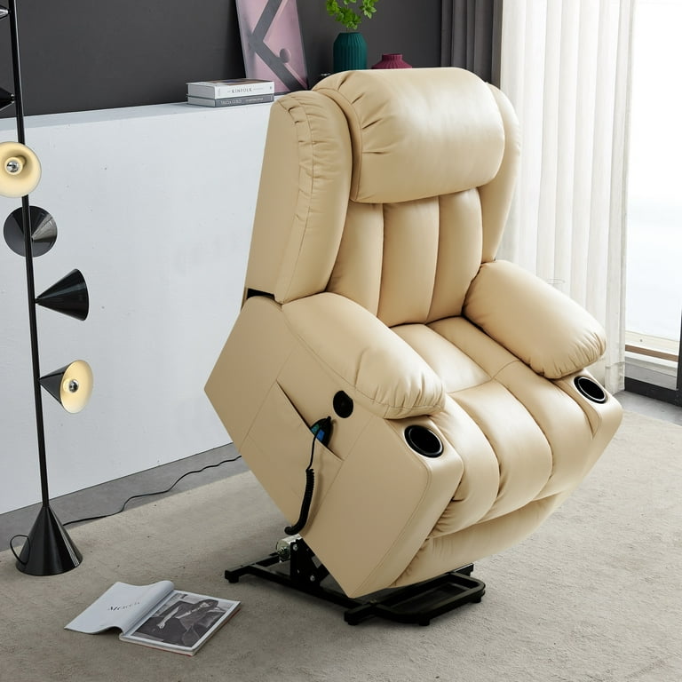 Oversized leather online swivel chair