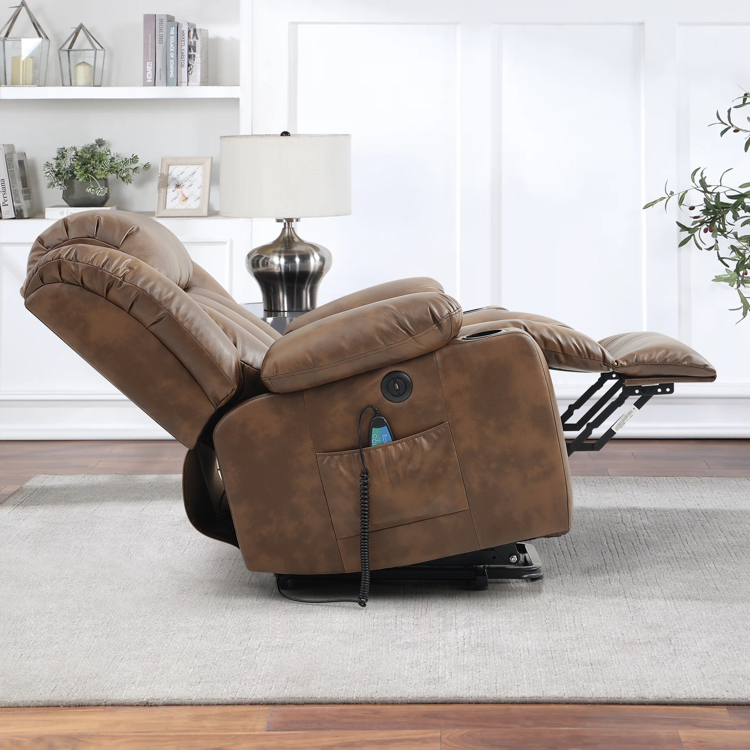 Oversized leather recliner chair new arrivals