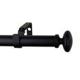 thumbnail image 1 of MERIVILLE 1 1/4-inch Diameter Prima Single Window Treatment Curtain Rod, 28-Inch to 48-Inch, Black, 1 of 1