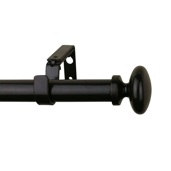 MERIVILLE 1 1/4-inch Diameter Prima Single Window Treatment Curtain Rod, 48-Inch to 84-Inch, Oil-Rubbed Bronze
