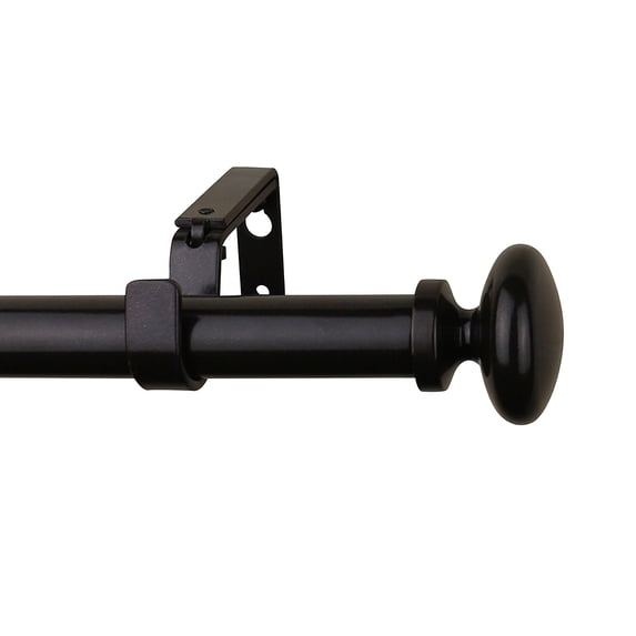 MERIVILLE 1 1/4-inch Diameter Prima Single Window Treatment Curtain Rod, 48-Inch to 84-Inch, Oil-Rubbed Bronze