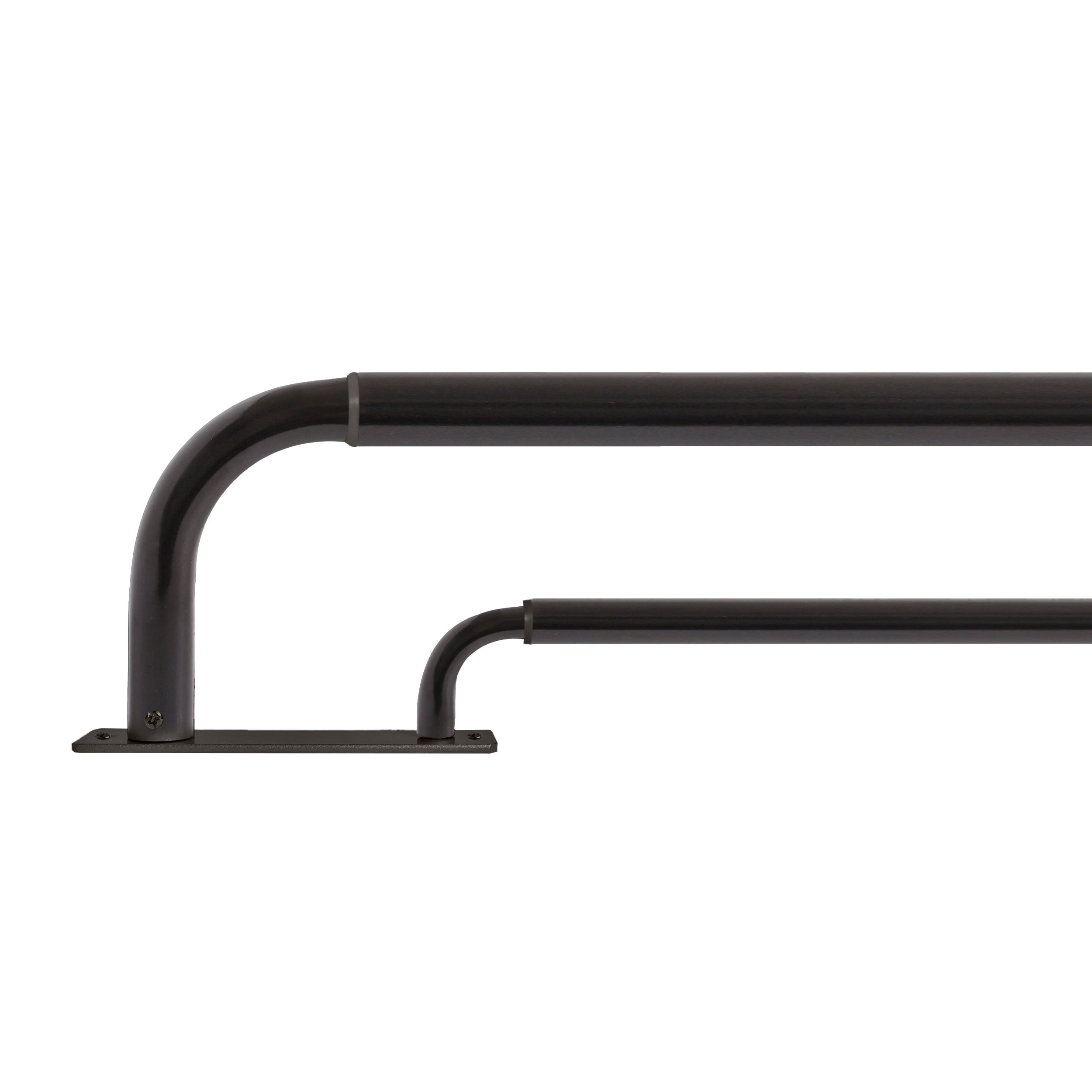 MERIVILLE 1" Double Wraparound Curtain Rod Set, Adjustable 96-144 Inches, Blackout Design, Oil-Rubbed Bronze