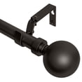thumbnail image 1 of MERIVILLE 1" Single Curtain Rod Set, Adjustable 48-84 Inches, Ball Finials, Oil-Rubbed Bronze, 1 of 10