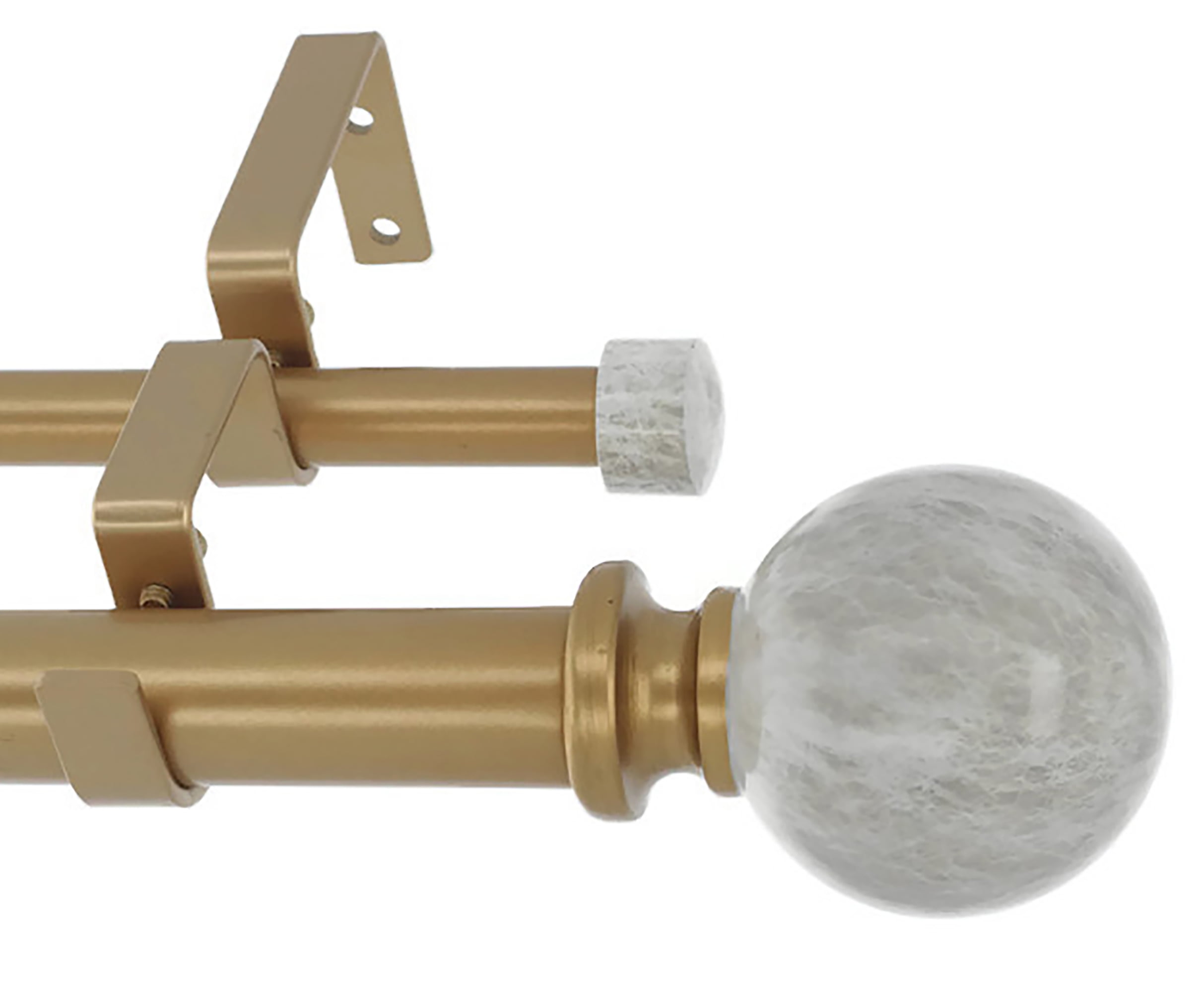 Spanish Rod MERIVILLE 1-Inch Diameter Double Window Treatment Curtain Rod, Spanish ...