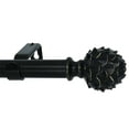 thumbnail image 1 of MERIVILLE 1-Inch Diameter Single Window Treatment Curtain Rod, Artichoke Finial, 28-inch to 48-inch Adjustable, Black Finish, 1 of 2