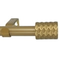 thumbnail image 1 of MERIVILLE 1" Single Curtain Rod Set, Adjustable 28–48 Inches, Gerani Finials, Royal Gold, 1 of 2