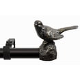 thumbnail image 1 of MERIVILLE 1" Single Curtain Rod Set, Adjustable 48-84 Inches, Bird Finials, Oil-Rubbed Bronze, 1 of 5
