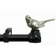 thumbnail image 1 of MERIVILLE 1" Single Curtain Rod Set, Adjustable 48-84 Inches, Bird Finials, Pewter, 1 of 5