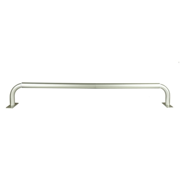 MERIVILLE 1-Inch Diameter Wrap Around Blackout Curtain Rod, 48-Inch to 84-Inch, Pewter Finish