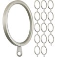 thumbnail image 1 of MERIVILLE 14 pcs 1.5-Inch Inner Diameter Metal Flat Curtain Rings with Eyelets, Fits Up to 1 1/4-Inch Rod (Set of 14, Pewter), 1 of 2