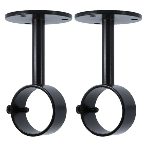MERIVILLE Ceiling-Mounted or Wall-Mounted Curtain Rod Brackets, for up to 1 ¼” Diameter Drapery Rods, 2 PCs, Oil-Rubbed Bronze