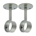 thumbnail image 1 of MERIVILLE Ceiling-Mounted or Wall-Mounted Curtain Rod Brackets, for up to 1 ¼” Diameter Drapery Rods, 2 PCs, Pewter, 1 of 4