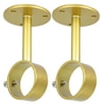 thumbnail image 1 of MERIVILLE Ceiling-Mounted or Wall-Mounted Curtain Rod Brackets, for up to 1 ¼” Diameter Drapery Rods, 2 PCs, Royal Gold, 1 of 4