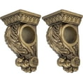 thumbnail image 1 of MERIVILLE Chatecu Drapery Sconce, Corbel Bracket, Drapery Scarf Swags, Wall Décor, Renaissance Gold,2Pcs, 1 of 5