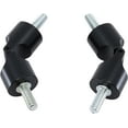 thumbnail image 1 of MERIVILLE Hinged Elbow Connector - Designed for Bay Window Curtain Rods or Corner Drapery Rods up to 3/4" Diameter, Black Finish, 2 Pcs, 1 of 4