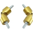 thumbnail image 1 of MERIVILLE Hinged Elbow Connector - Designed for Bay Window Curtain Rods or Corner Drapery Rods up to 3/4" Diameter, Royal Gold Finish, 2 Pcs, 1 of 4