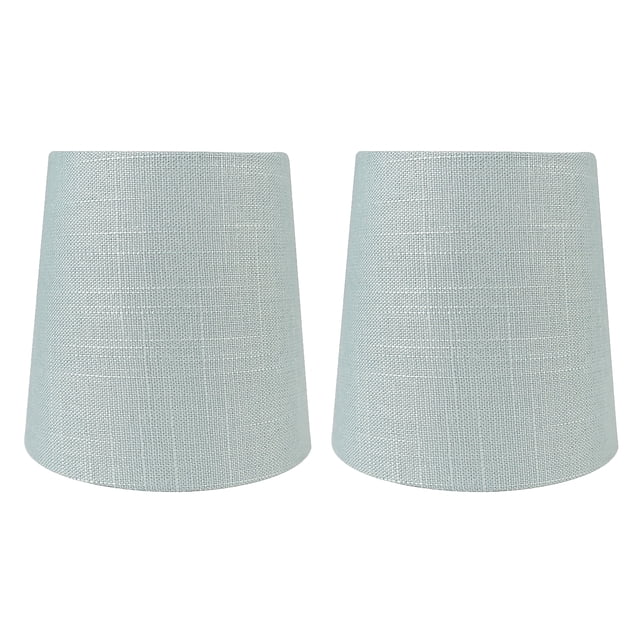 MERIVILLE Linen Clip-On Chandelier Lamp Shades, 4 x 5 x 5 in, Capri ...