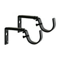 thumbnail image 1 of MERIVILLE Set of 2 Black Curtain Drapery Rod Bracket for 1 1/4-Inch Rod, Adjustable, 1 of 5