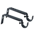 thumbnail image 1 of MERIVILLE Set of 2 Black Curtain Drapery Rod Bracket for 3/4" Rod, Adjustable, 1 of 4